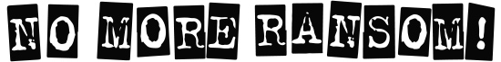 No more ransom logo.