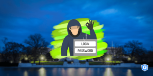 Hacker stealing login data with FBI director impersonation