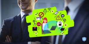 Anti-spam blocking a lot of email threats and leting a girl and a man happy