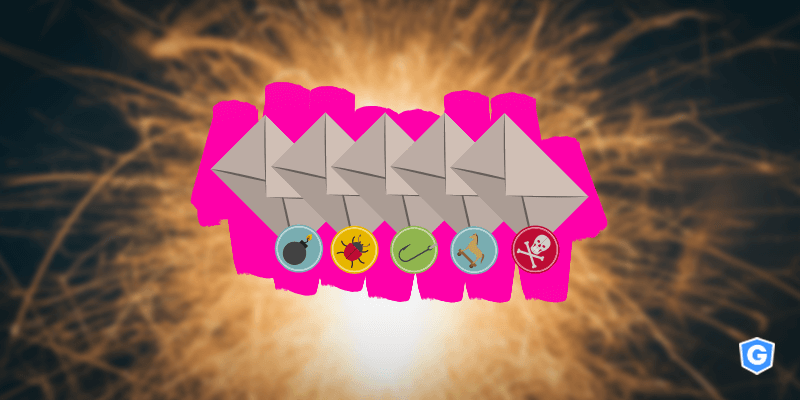 5 tipos de ataques de e-mails falsificados e forjados.