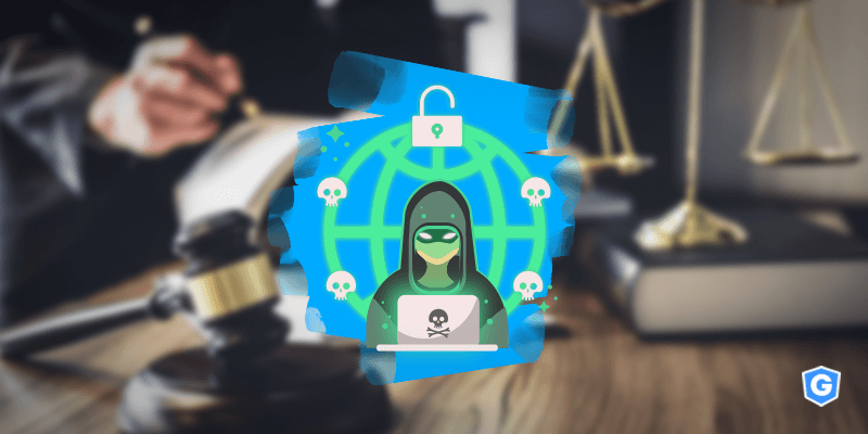 Hacker usando BEC para atacar justiça.