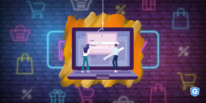 Golpe de Black Friday roubando dados pessoais.