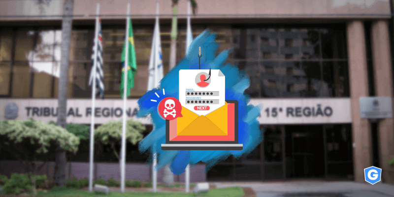 E-mails falsos sobre processos na Justiça do Trabalho roubando dados.