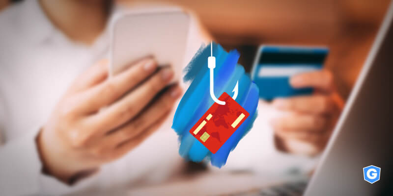 Phishing como uma das táticas usadas para roubar cartão de crédito.