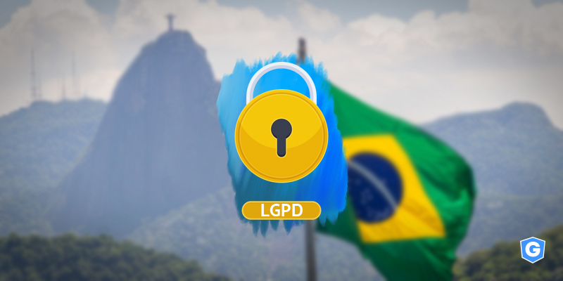 Bandeira do Brasil representando os princípios da LGPD.