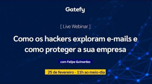 Capa do webinar "Como os Hackers Exploram E-mails"